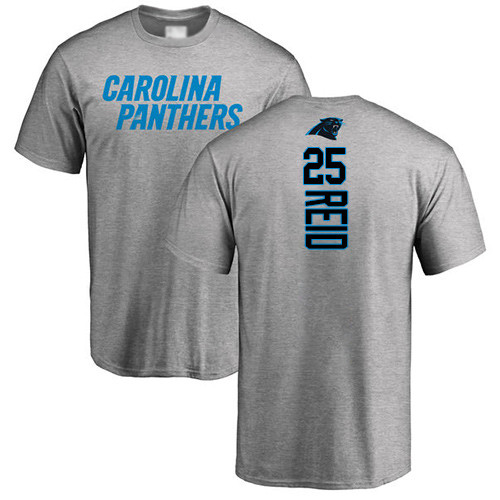 Carolina Panthers Men Ash Eric Reid Backer NFL Football #25 T Shirt->youth nfl jersey->Youth Jersey